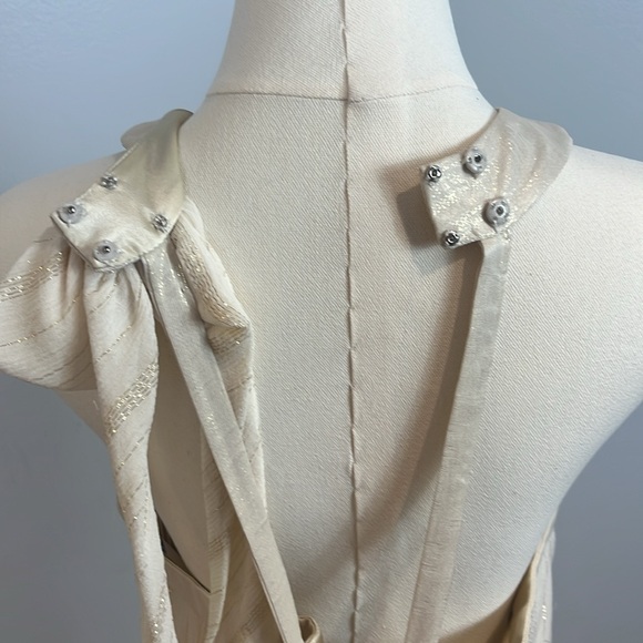 Marc Bouwer Gold Silk Evening Gown - Picture 13 of 17